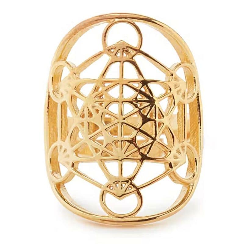 Bague Metatron mandala fleur de vie