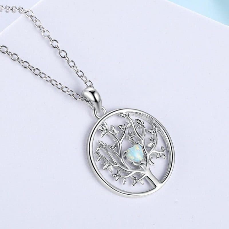 Collier Arbre de Vie Coeur Collier Arbre de Vie mandala fleur de vie 2