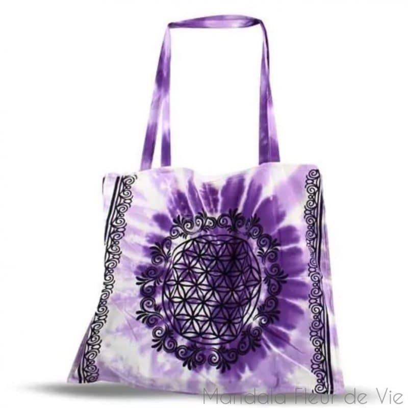 Sac imprime Fleur de Vie mandala fleur de vie