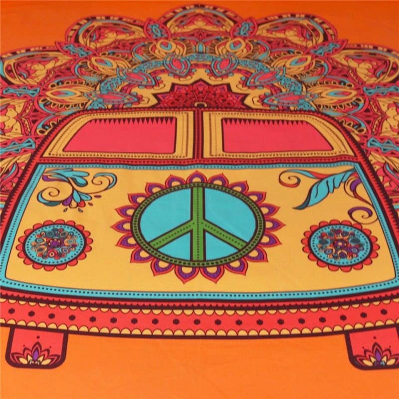 Tenture Murale Hippie 1 130x150cm mandala fleur de vie 3