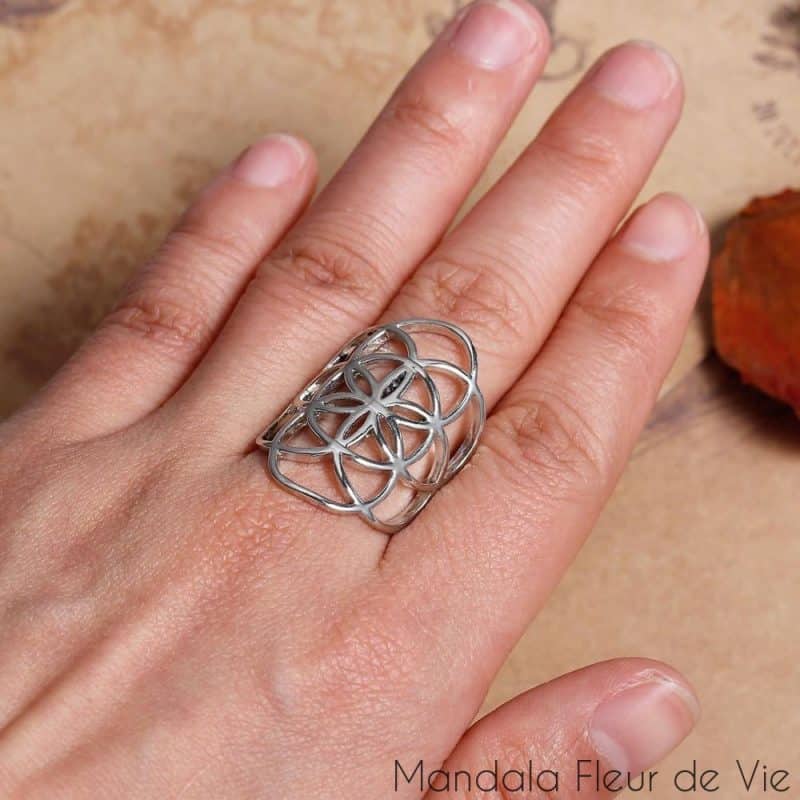 bague fleur de vie graine de vie mandala fleur de vie 2