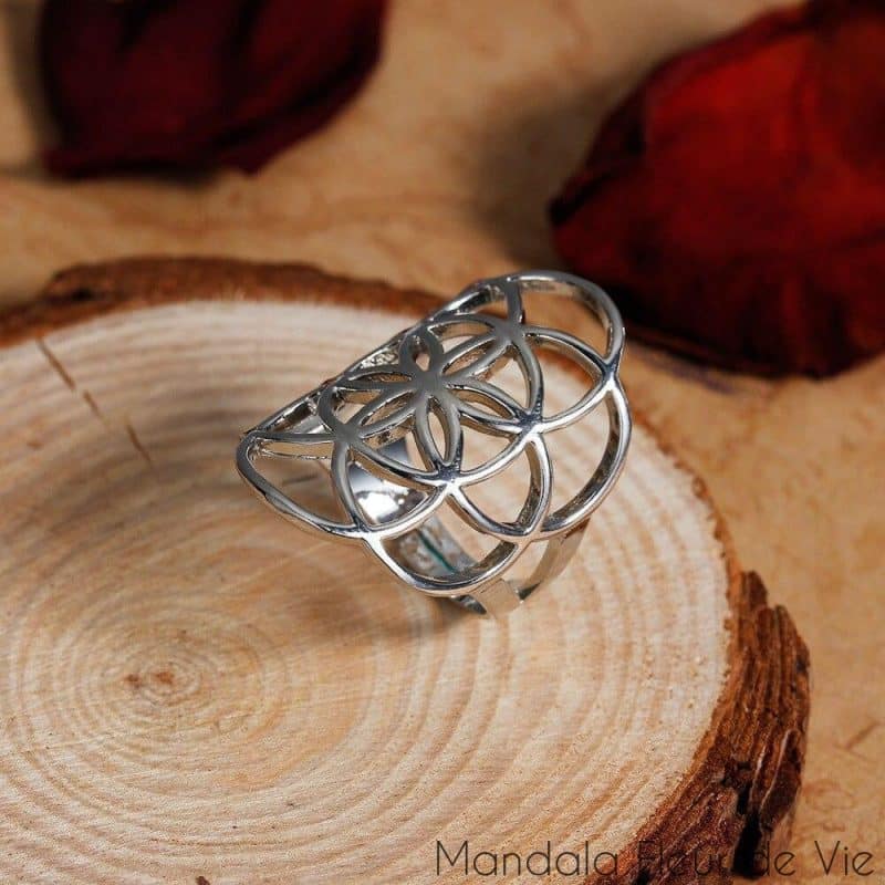 bague fleur de vie graine de vie mandala fleur de vie 4