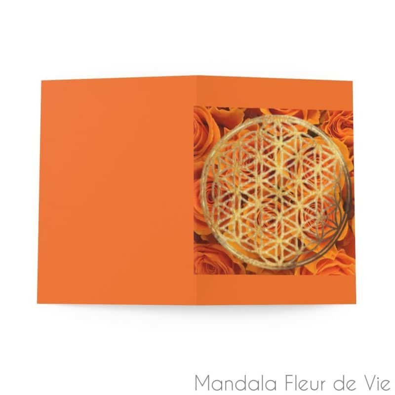 cartes fleur de vie roses 8 pcs 41 x 58 mandala fleur de vie 4