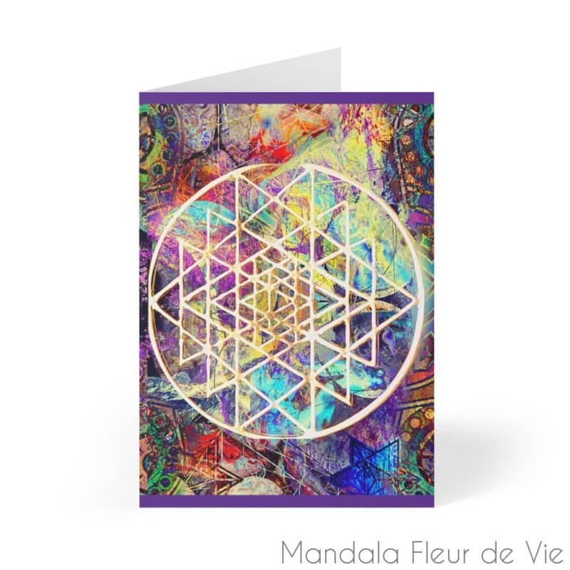 cartes sri yantra 8 pcs 104x147cm 41 x 58 mandala fleur de vie 2