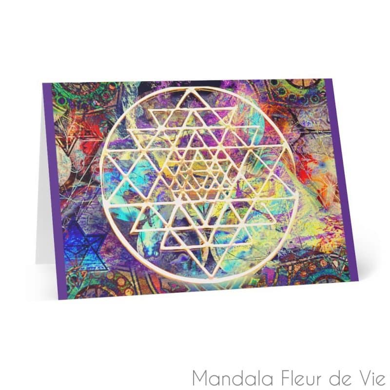 cartes sri yantra 8 pcs 104x147cm 41 x 58 mandala fleur de vie 5