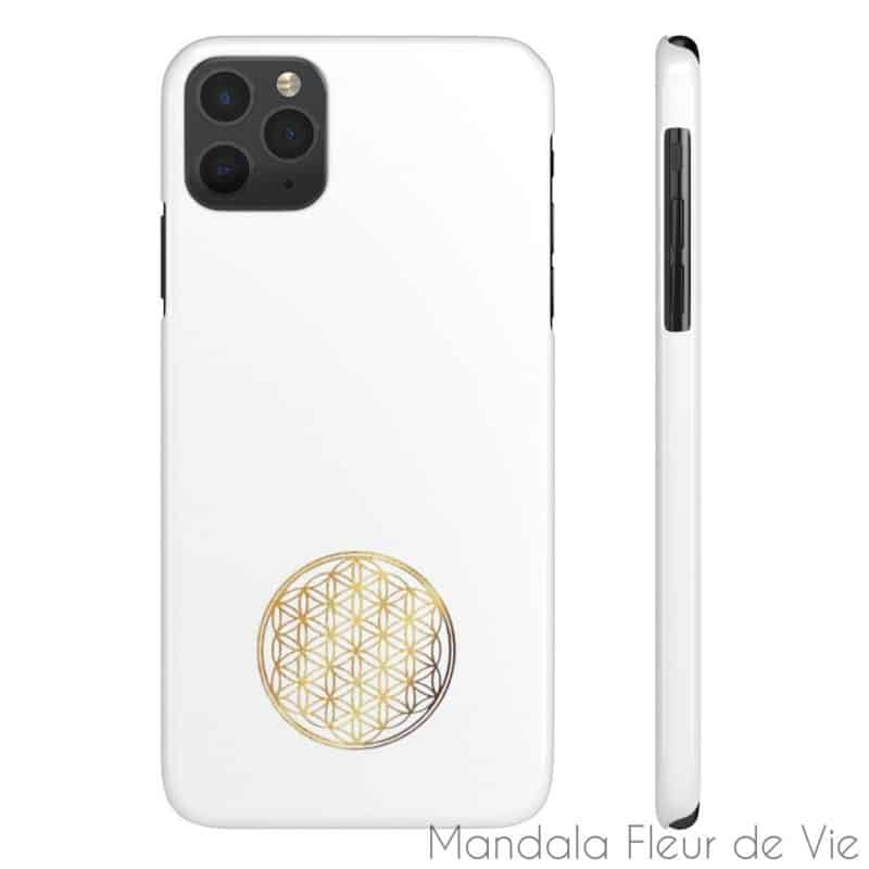 coque telephone fleur de vie or iphone 11 pro max mandala fleur de vie 15