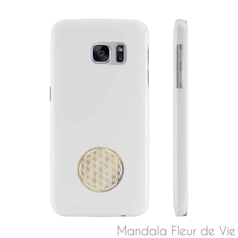 coque telephone fleur de vie or iphone x slim mandala fleur de vie 17