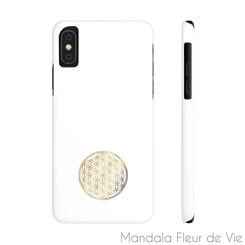 coque telephone fleur de vie or iphone xs mandala fleur de vie 10