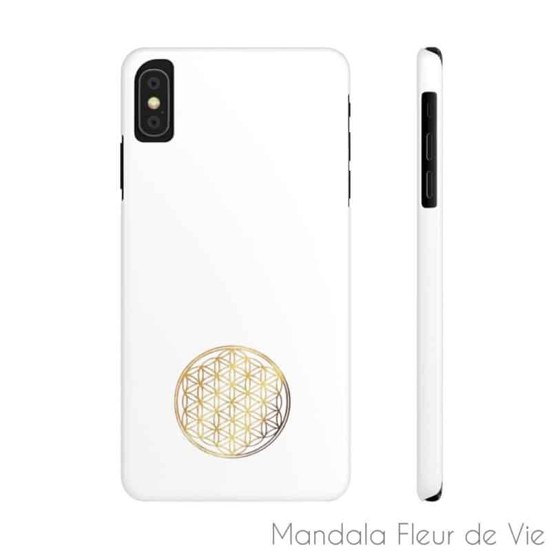 coque telephone fleur de vie or iphone xs max mandala fleur de vie 11