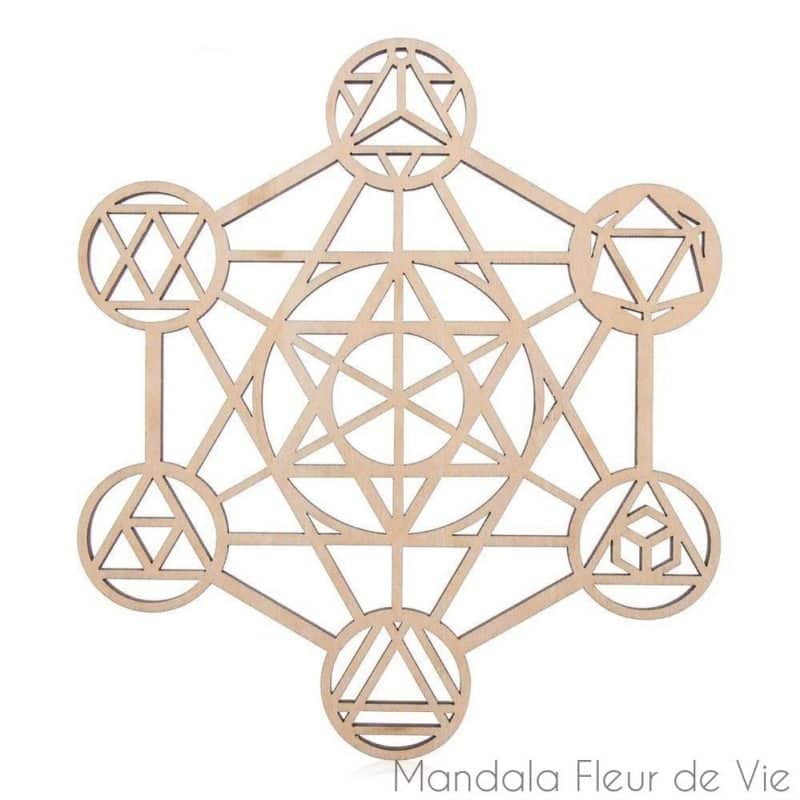 fleur de vie en boisbrcube de metatron cube de metatron 14cm mandala fleur de vie