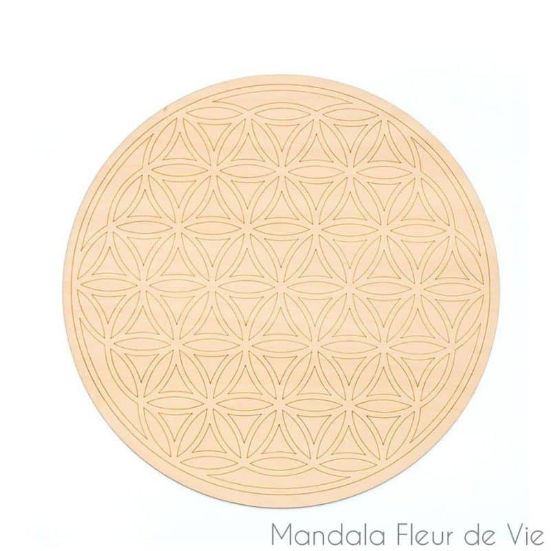 fleur de vie en boisbrdecor plein plateau fleur de vie b 20cm mandala fleur de vie 3