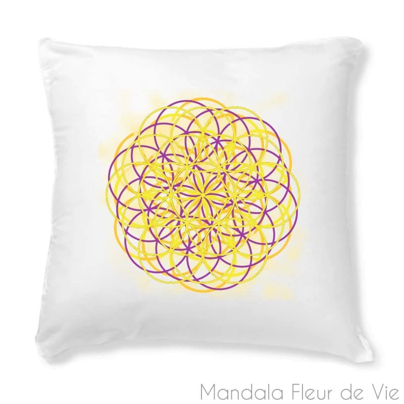 mandala fleur de vie Blanc1591031172