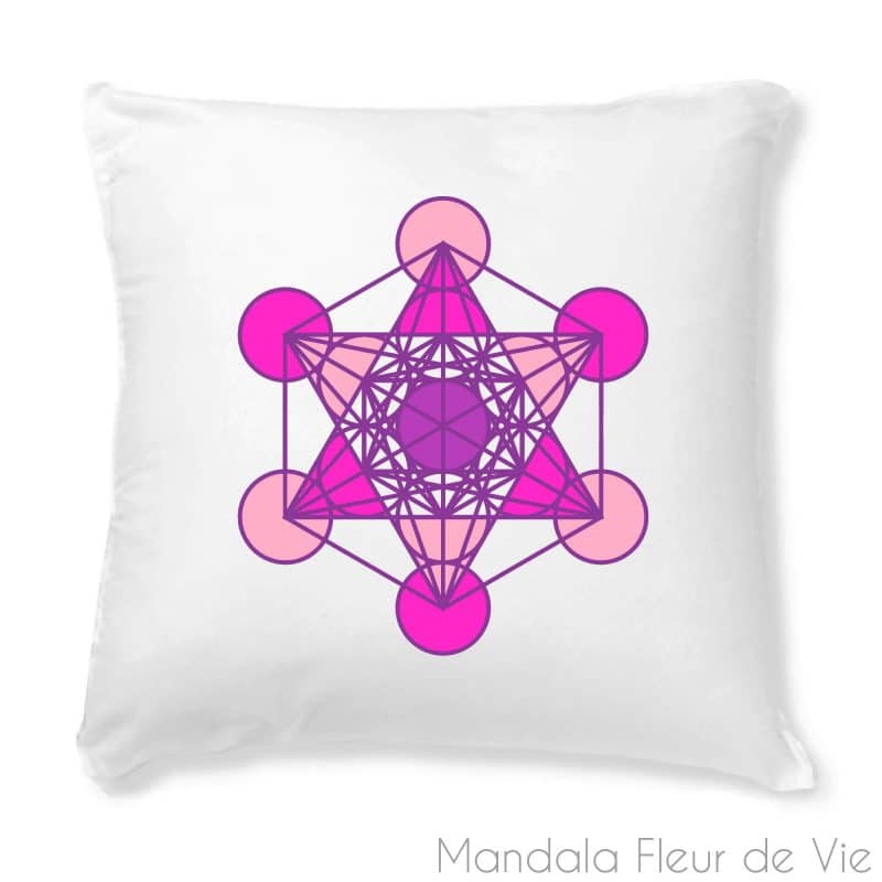 mandala fleur de vie Blanc1591032270