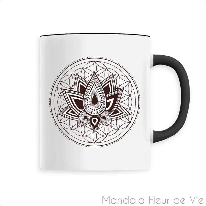 mandala fleur de vie Noir1589208616