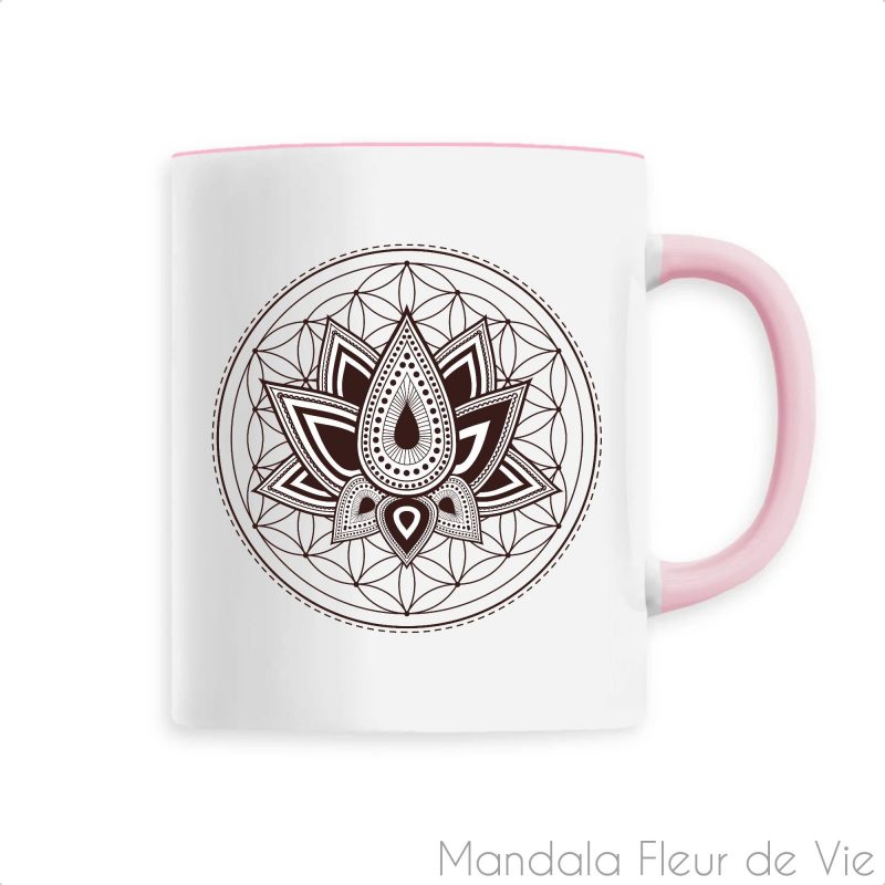 mandala fleur de vie Rose1589208616