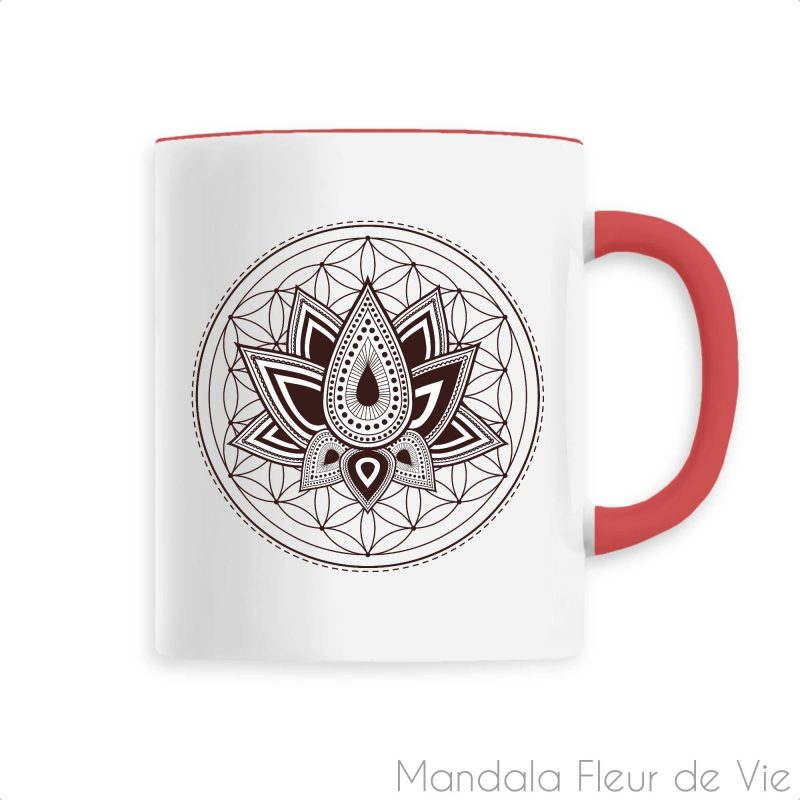 mandala fleur de vie Rouge1589208616