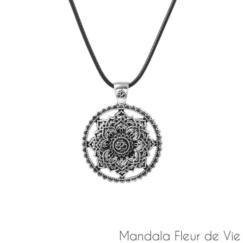 pendentif mandala fleur de lotus om style2 mandala fleur de vie 7