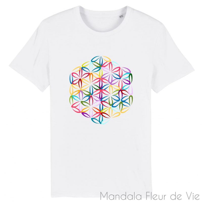 t shirt fleur de vie couleur xs blanc mandala fleur de vie 2