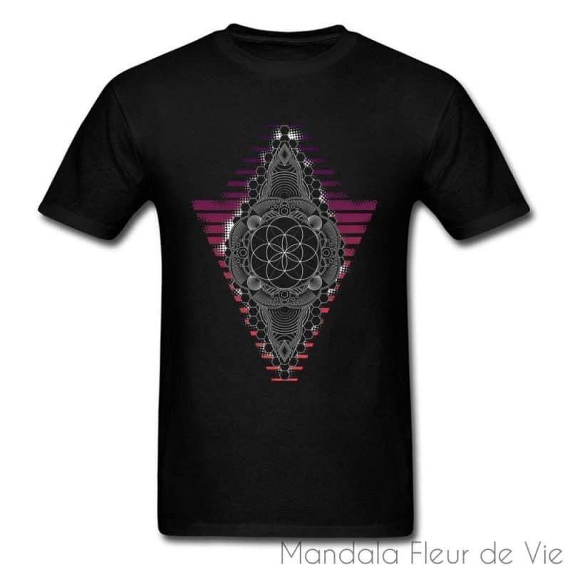 t shirt mandala graine de vie mandala fleur de vie