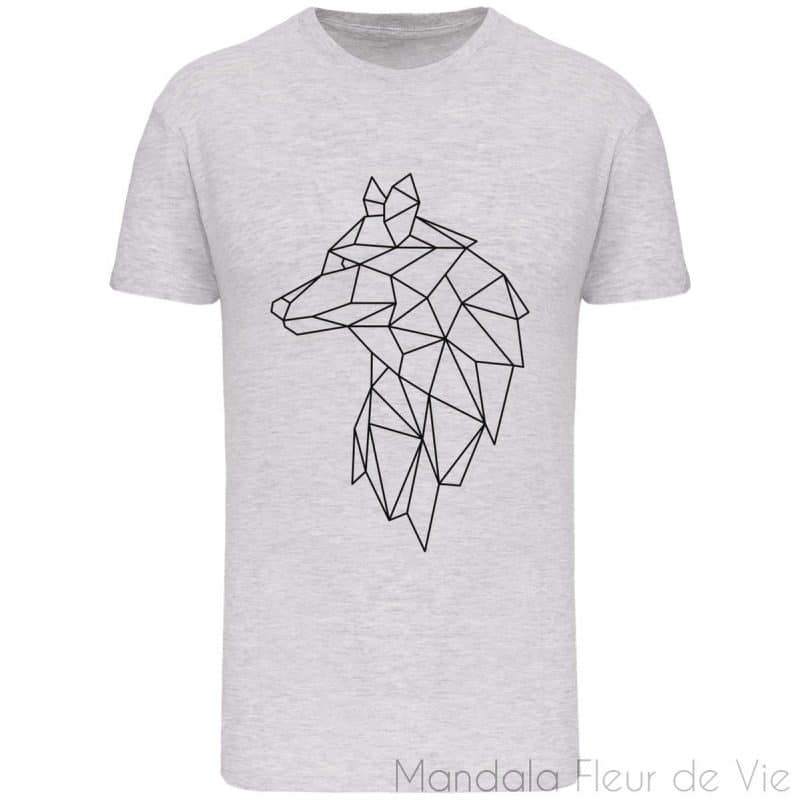 t shirt mandala loup geometrique ash heather s mandala fleur de vie 3