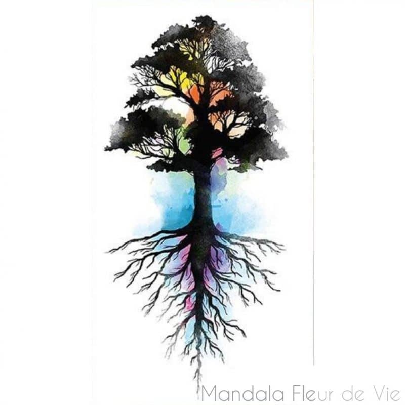 tatouage arbre de vie mandala mandala fleur de vie